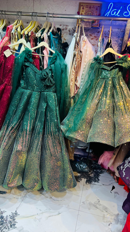 Green Gold Ball Gown KIDS